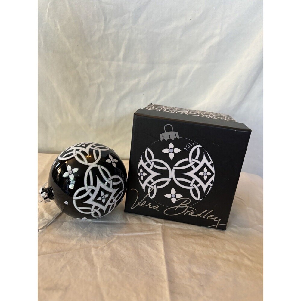 Vera Bradley 2015 Holiday Christmas ORNAMENT in Concerto pattern